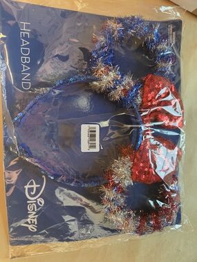 🍍Disney Kids/Adult Red Sequin Headband